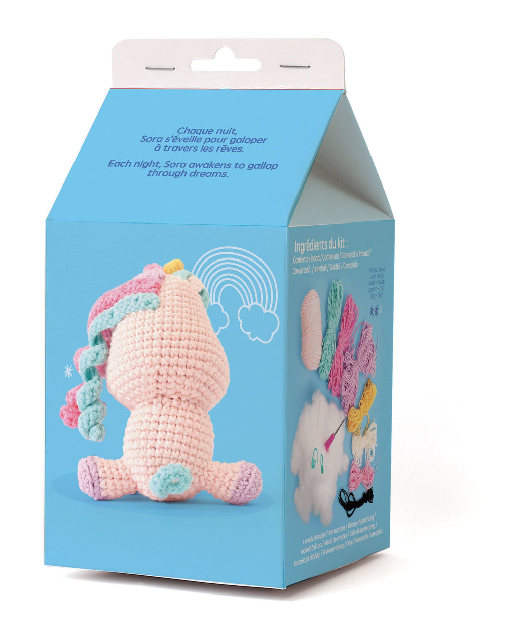 Graine Créative Einhorn Set – komplettes Häkel-Bastelset