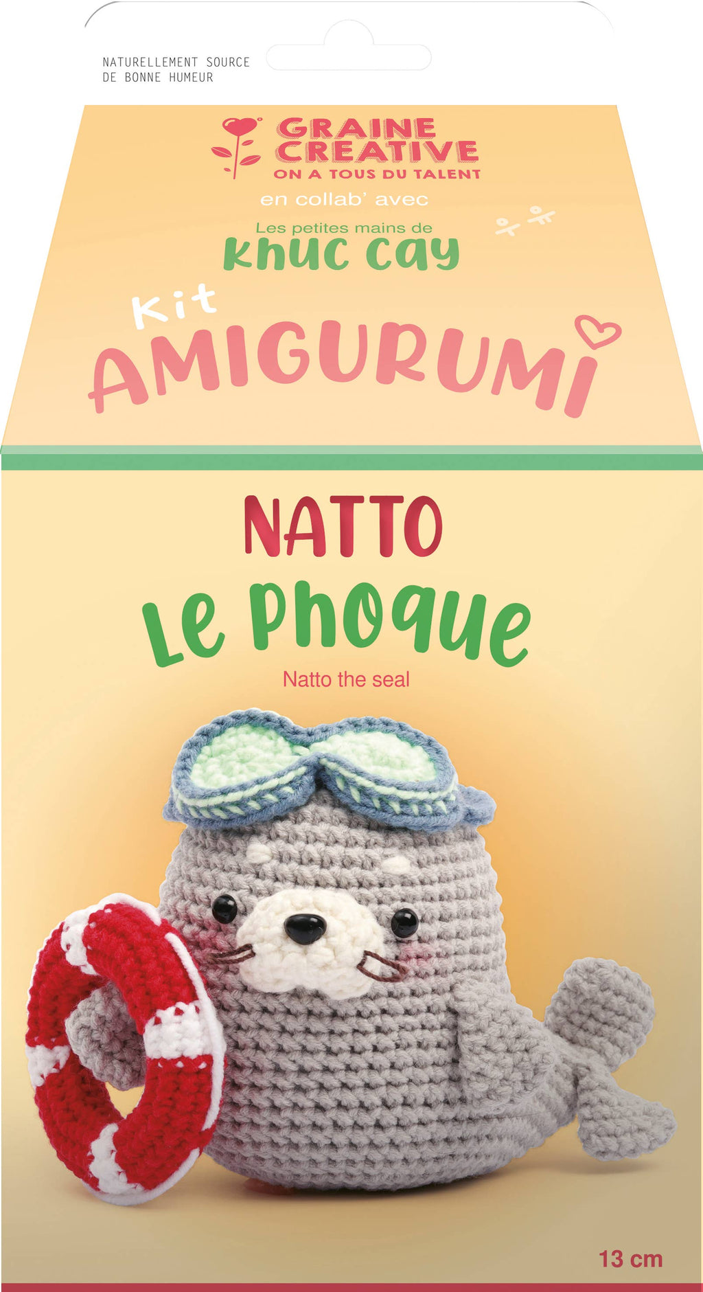 Natto die Robbe – Minigurumi Häkel-Kit 