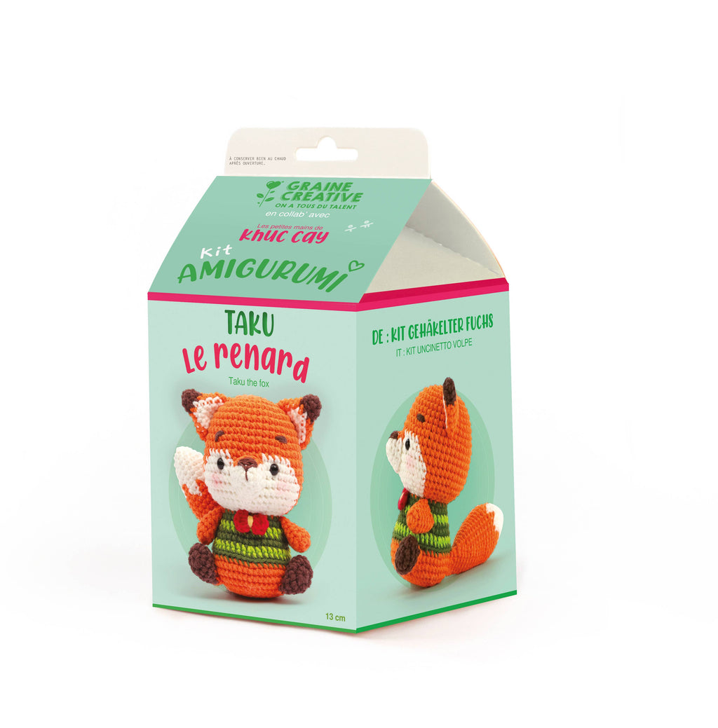 Graine Creative Häkel-Set Fuchs – komplettes Bastelset