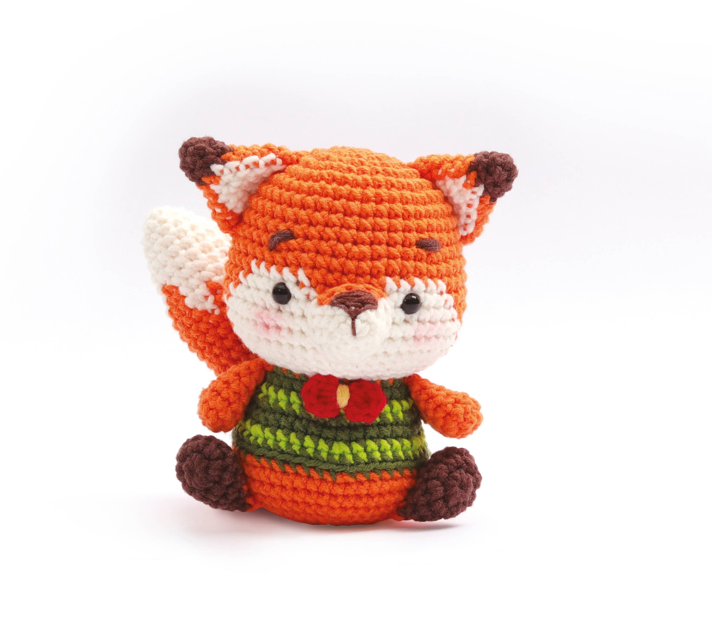 Minigurumi Fuchs Häkel-Kit – fertiges Amigurumi Fuchs Taku