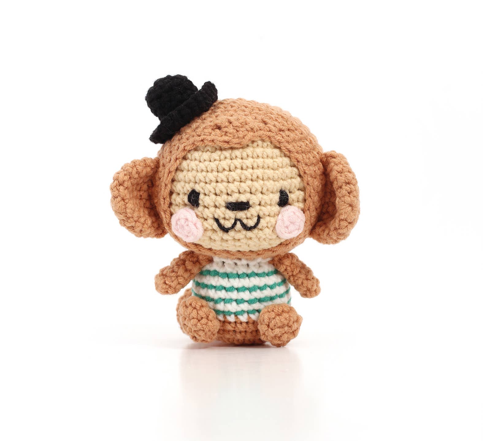 Nori der Affe – Minigurumi Häkel-Kit fertig gehäkelt