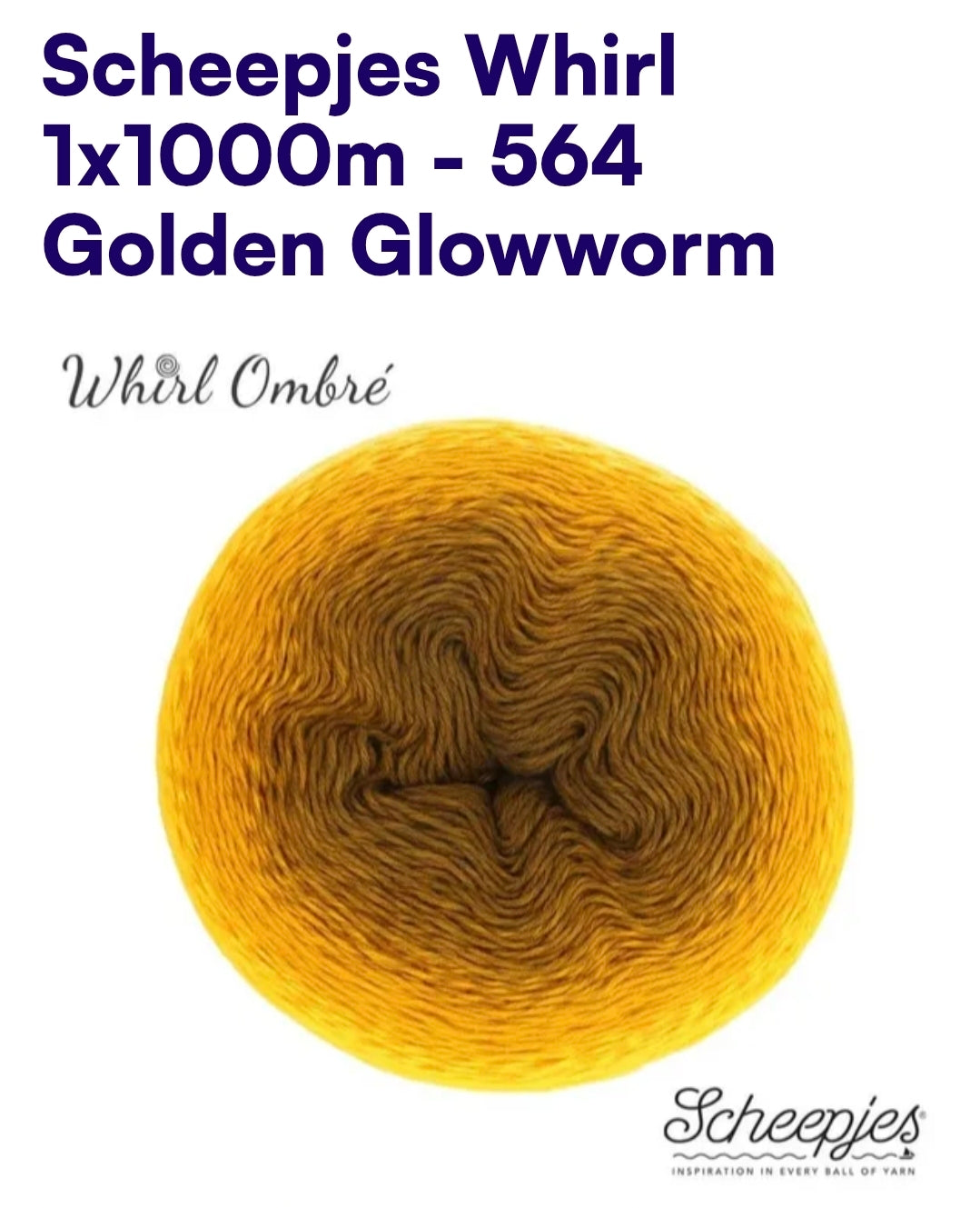 Scheepjes Whirl 1000m Farbverlaufsgarn 564 Golden Glowworm