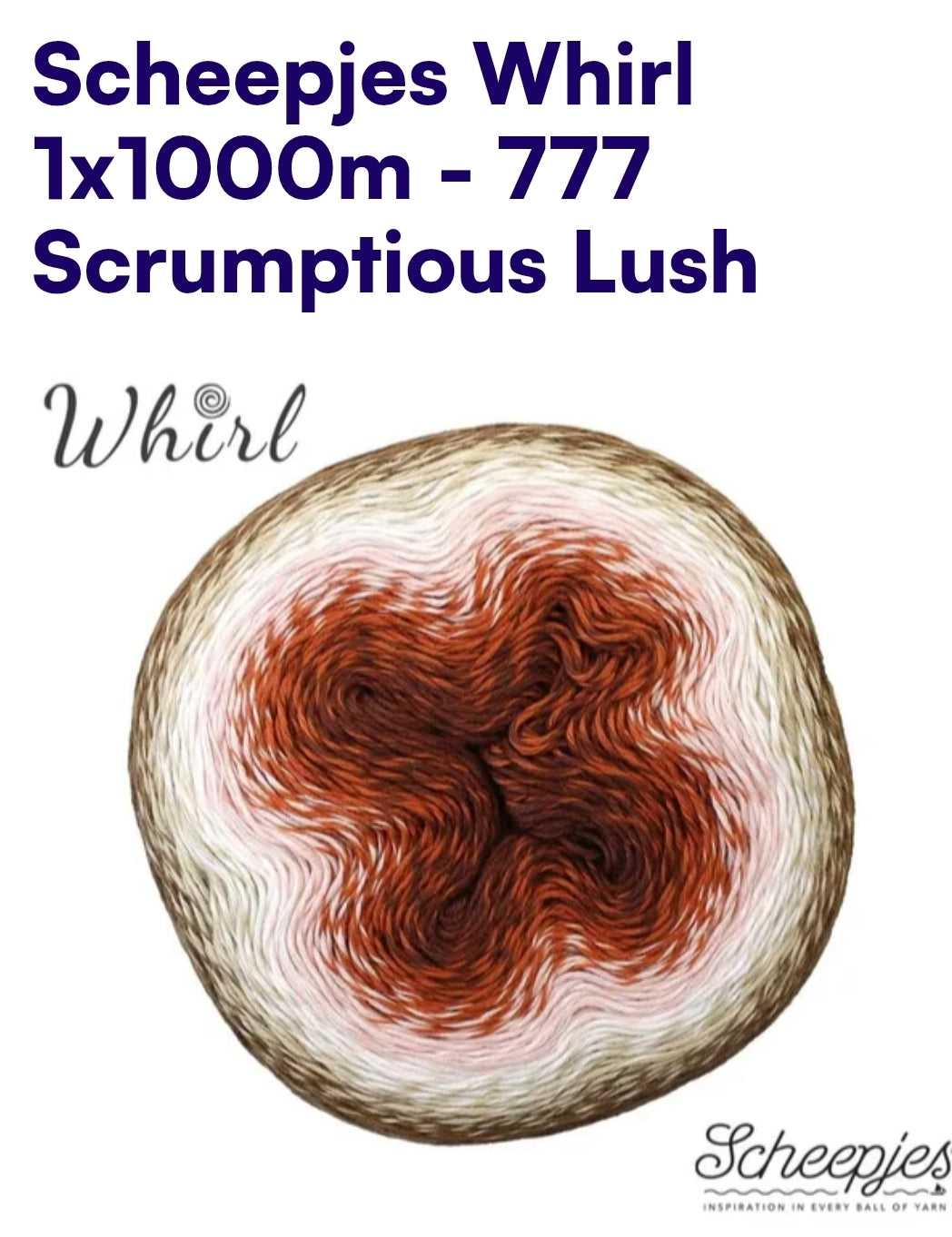 Scheepjes Whirl 1000m Farbverlaufsgarn 777 Scrumptious Lush