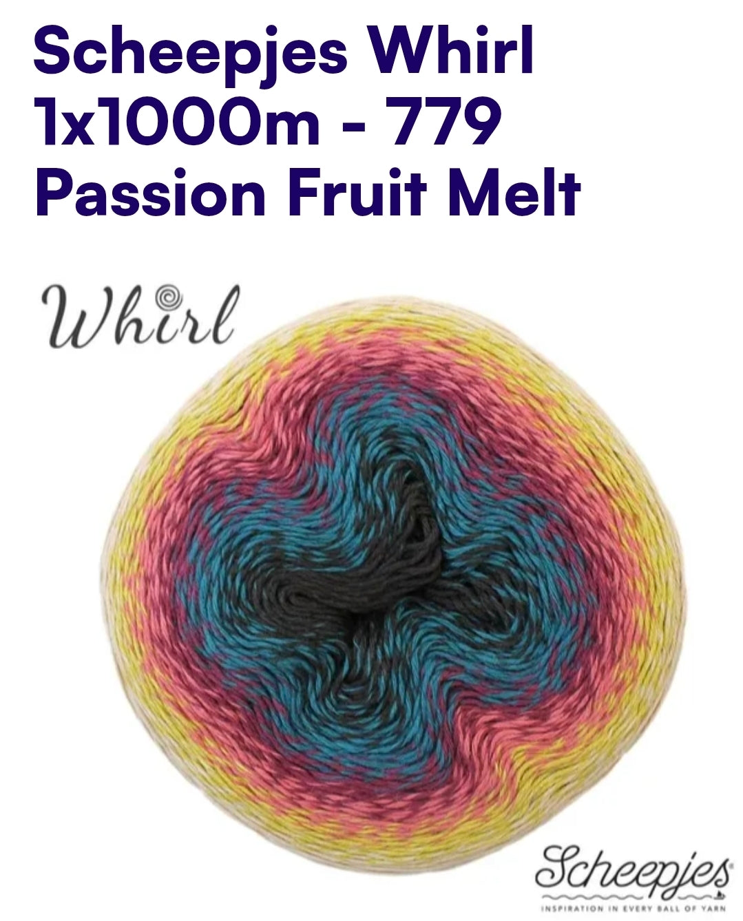 Scheepjes Whirl 1000m Farbverlaufsgarn 779 Passion Fruit Melt