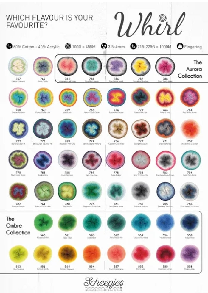 Scheepjes Whirl 1000m - Farbverlaufsgarn