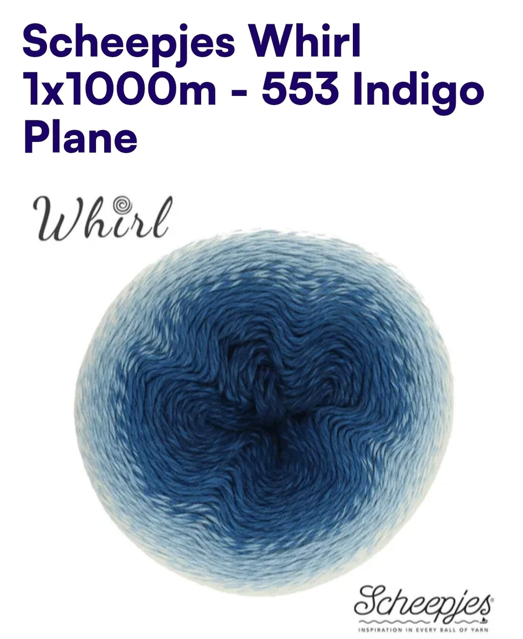 Scheepjes Whirl 1000m - Farbverlaufsgarn