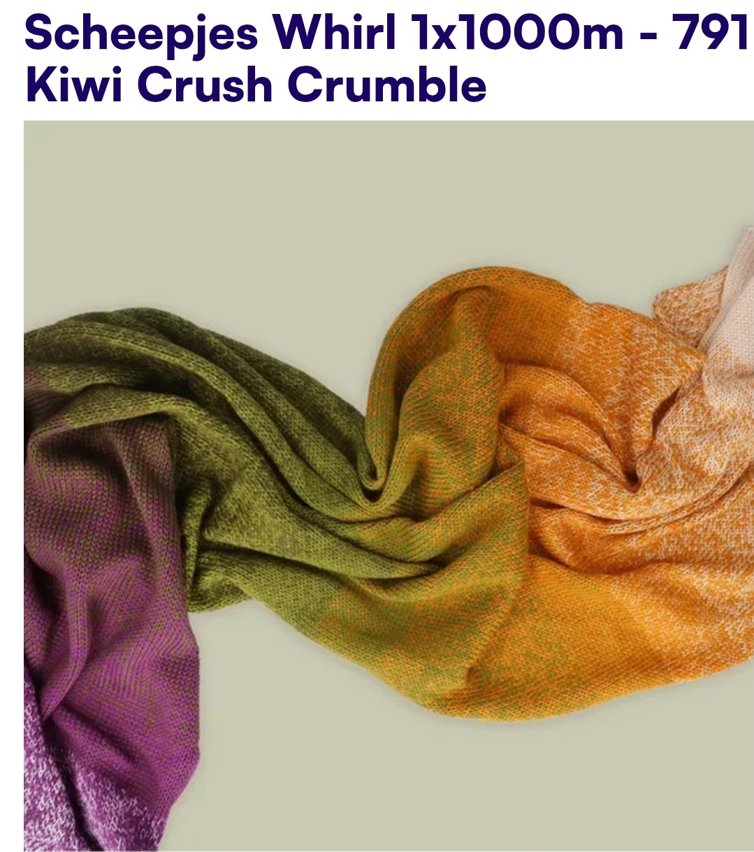 Scheepjes Whirl 1000m - Farbverlaufsgarn