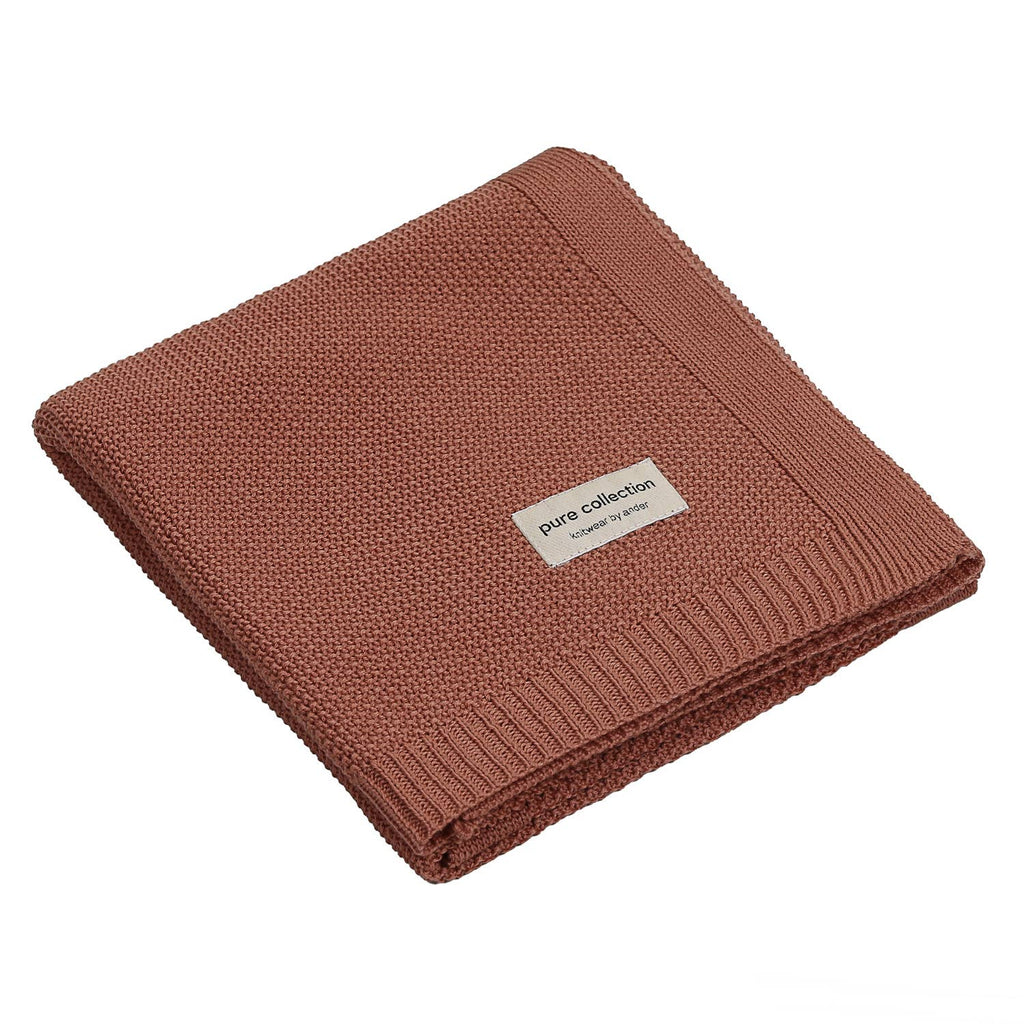 Babydecke aus 100 % Merinowolle - gestrickt ABACO