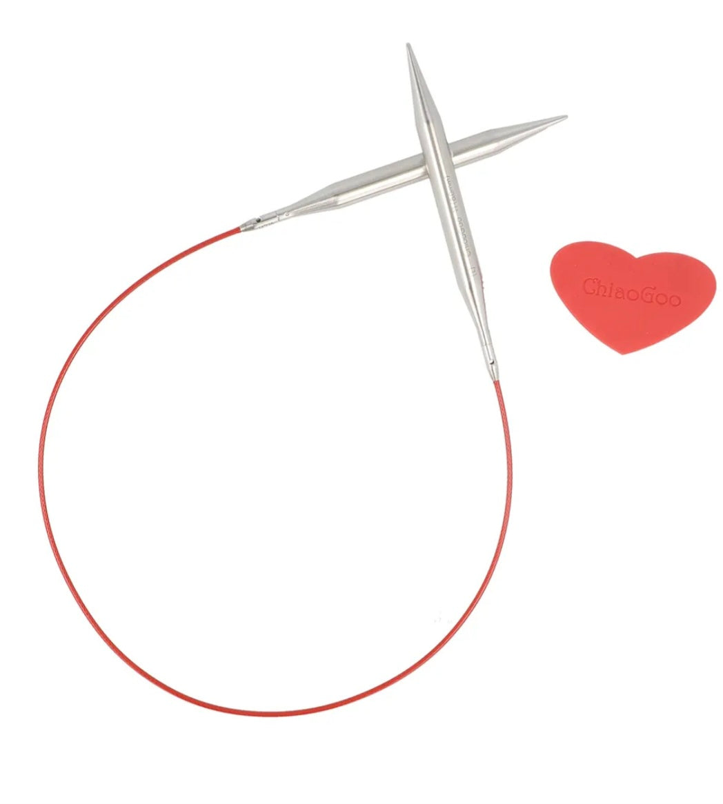 Chiaogoo TWIST RED LACE Set 10cm - Auswechselbare Nadelspitzen